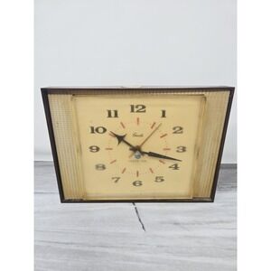 Wintage 1960's Grants lighted dial clock bedside Wall Clock Working No Light